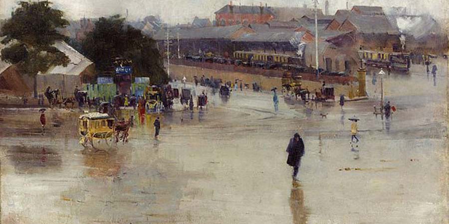 Redfern Station (1893) by Arthur Streeton