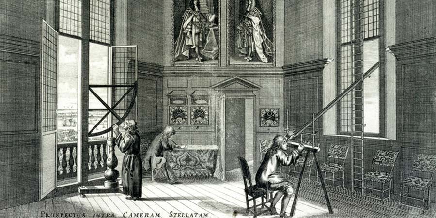 The Interior of the Octagon Room at Royal Observatory Greenwich (engraving)